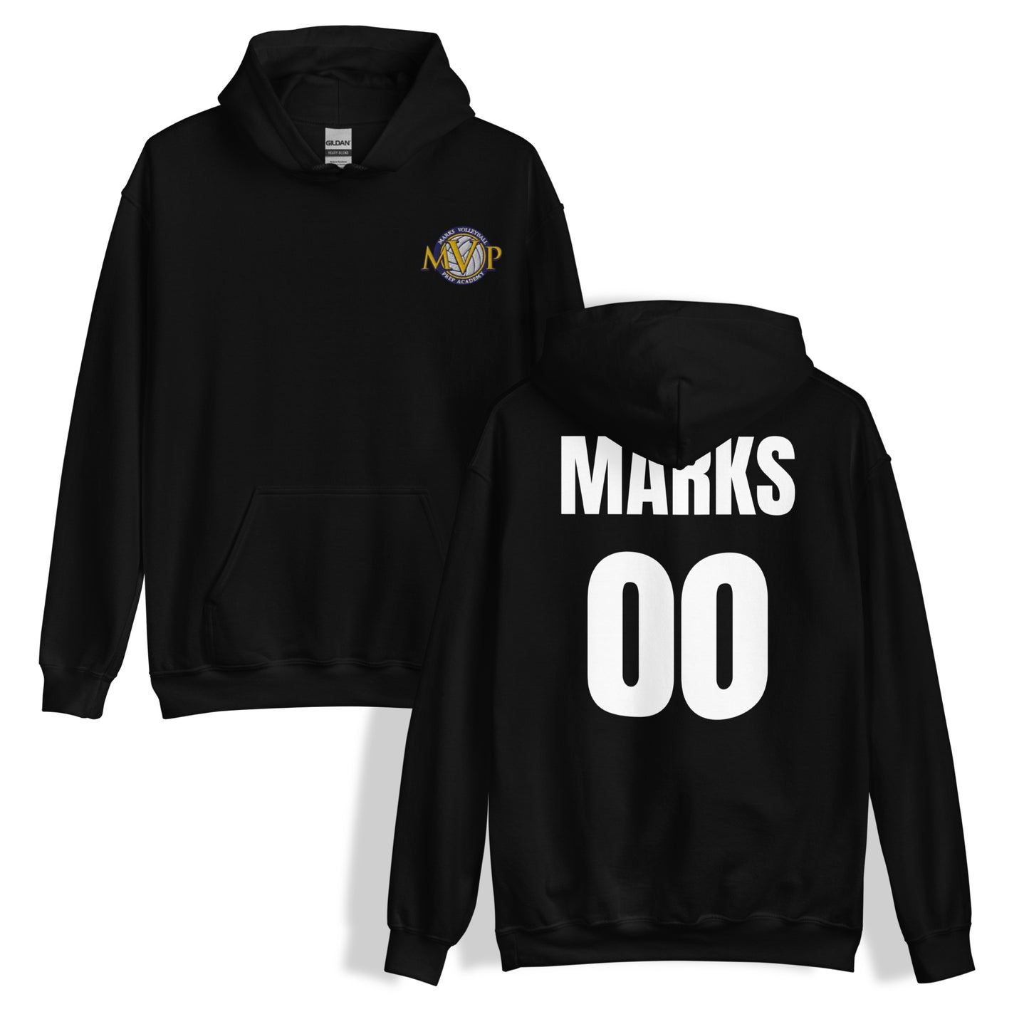 Custom Name and Number Embroidered MVP Hoodie