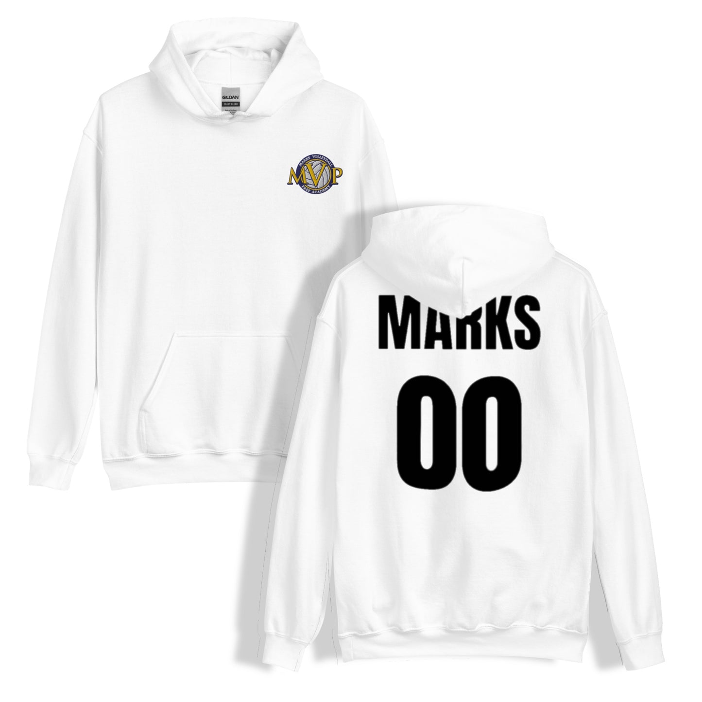 Custom Name and Number Embroidered MVP Hoodie