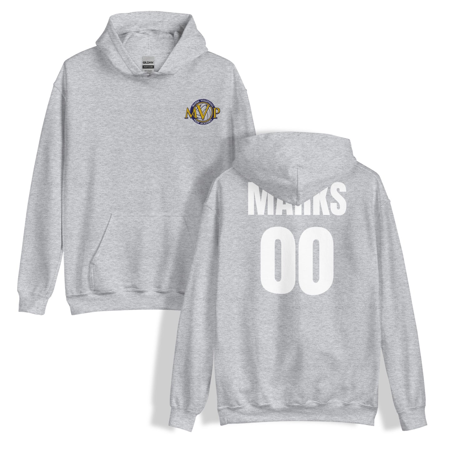 Custom Name and Number Embroidered MVP Hoodie